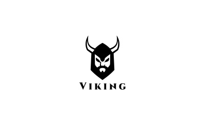 Plantilla de logotipo vikingo