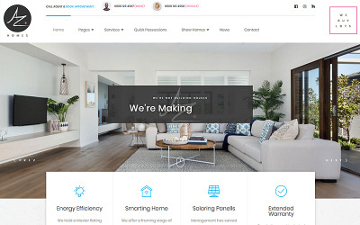 AZhomes - Local Home Builders Tema WordPress №78579