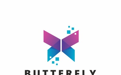 Butterfly Tech Logo Template