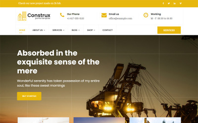 Construx - Šablona Joomla Business & Building & Building