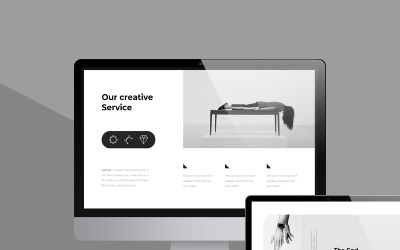 Czarno-jasny szablon PowerPoint