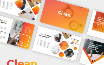 Czysty szablon Creative PowerPoint