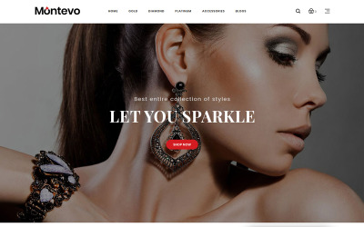 "Montevo - Jewelry Stores" - адаптивний OpenCart шаблон №78551