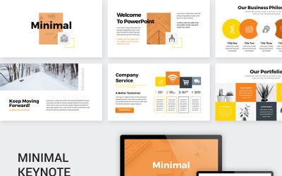Orange - Minimal presentation - Keynote-mall