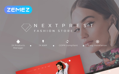 Reszponzív Nextprest - Fashion Store Clean Bootstrap Ecommerce PrestaShop sablon 78550