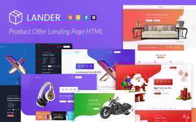 Шаблон цільової сторінки Lander Product Offer