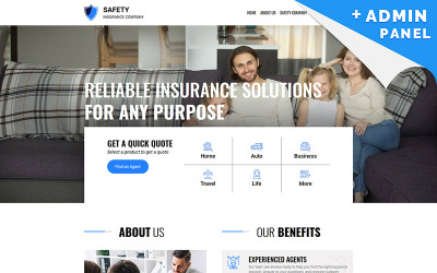 Säkerhet - Mall för försäkringsmålsida