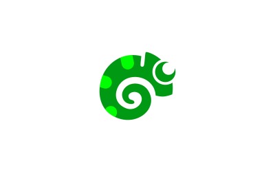 Шаблон логотипа хамелеон