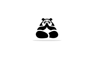 Szablon Logo Medytacji Panda