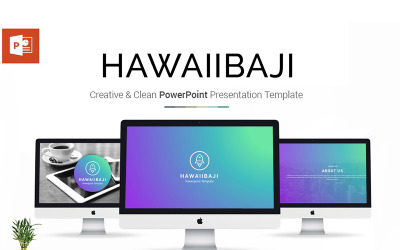 Hawaiibaji bemutató PowerPoint sablon