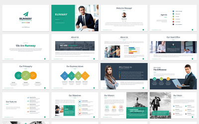 MINEX Minimal PowerPoint template #78853 - TemplateMonster