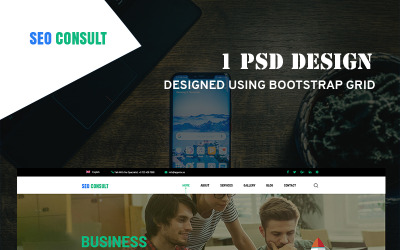 SeoConsult PSD шаблон
