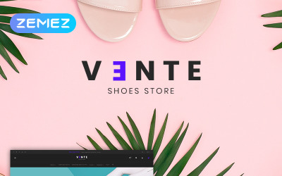 Vente - Shoes Store Clean Bootstrap Ecommerce №78752