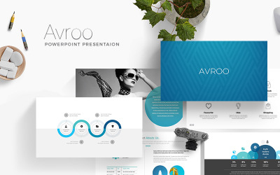 Avroo Minimal PowerPoint-mall