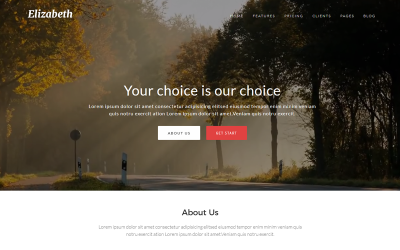Elizabeth - One Page Corporate Joomla 4-mall