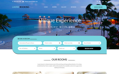 Lavish Booking - Multipurpose Hotel Booking PSD-mall
