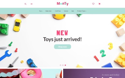 "MoonToy - Toys Store Template" thème Magento #78896