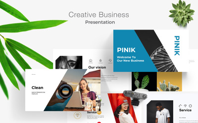 Pinik - Yaratıcı İş PowerPoint şablonu