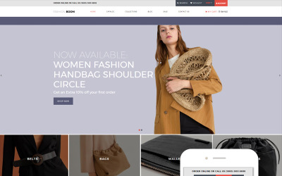 Responsive Fashion Boom - Fashion Elegant Shopify Theme #78851