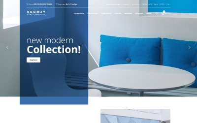 Responzivní OpenCart šablona "Roomzy - Furniture Clean" #78897