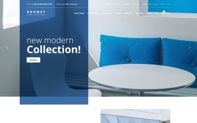 Roomzy - modelo de OpenCart limpo de móveis