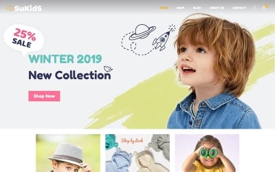 Sukids -  Baby Shop &amp;amp; Kids Store WordPress WooCommerce Theme