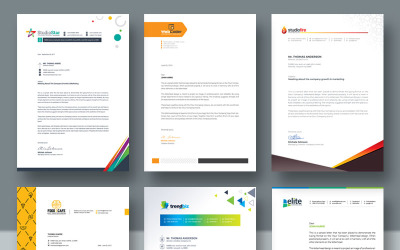 Szablon tożsamości korporacyjnej Letterhead Template Bundle #78874