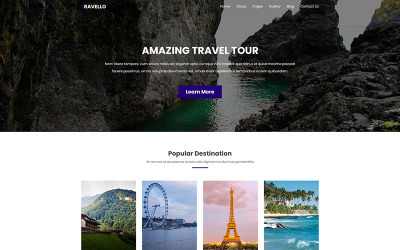 Travello | Amazing Travel and Tours Template Photoshop №78865