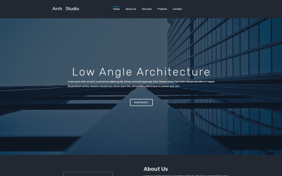 Arch Bureau Landing Page Template