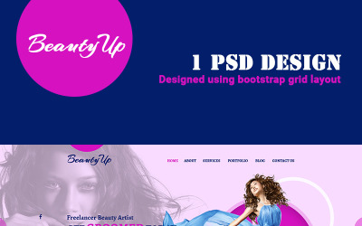 BeautyUp PSD模板