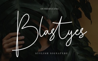 Carattere della firma di Blastyes