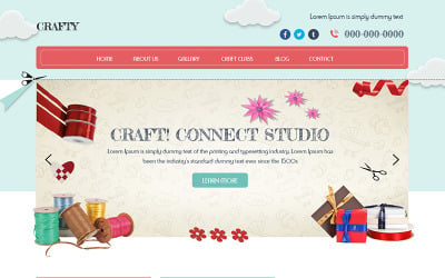 Crafty - Multipurpose Craft &amp; Gift PSD Template