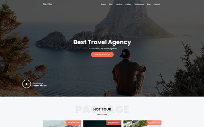 Delite - Travel Agency Landing Page Template