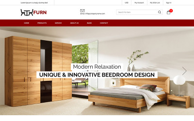 Furn - Modello PSD per negozio di mobili multiuso