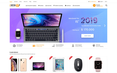 LiveShop Çok Amaçlı OpenCart Şablonu