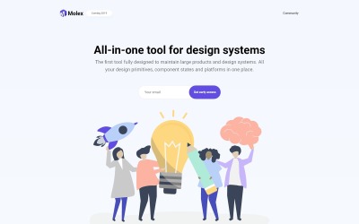 Molex - Speciális leszálló WordPress Elementor téma