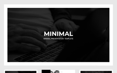 Černobílá prezentace PowerPoint šablona