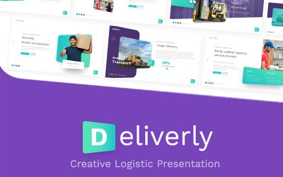 Deliverly - Plantilla de PowerPoint logística