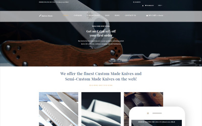 Knives store - Weapons Store Clean Shopify Theme