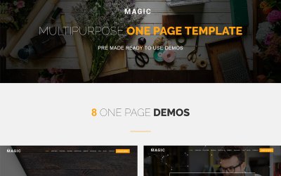 Magic – Többcélú egyoldalas Joomla 4 sablon