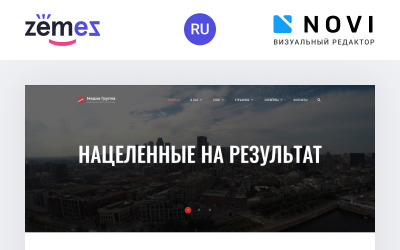 Media Gruppa - Готовый чистый HTML Ru шаблон сайта рекламного агентства