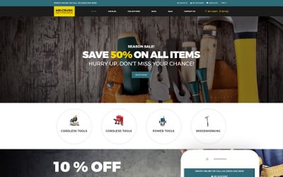 Mr. Crush - Tools &amp; Equipment Multipage Clean Shopify Theme