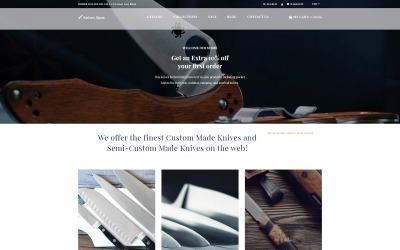 Negozio di coltelli Pulisci il tema Shopify