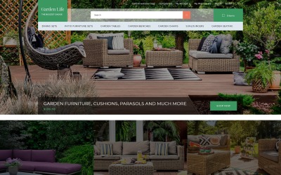 Responsywny szablon OpenCart Garden Life - Garden Design eCommerce Modern #79034