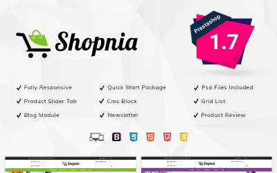 Shopnia - Shoppingbutik PrestaShop-tema