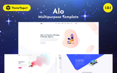 Template Siti Web Responsive #79036 "Alo - Truly Multipurpose"