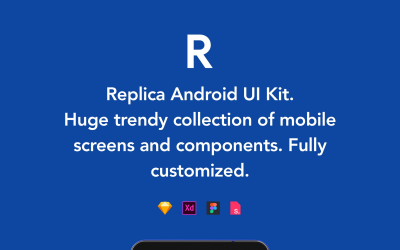 UI-Elemente namens "Replica Android UI Kit" #79052