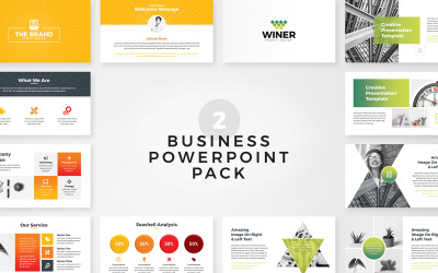 A márka üzleti prezentációja PowerPoint sablon