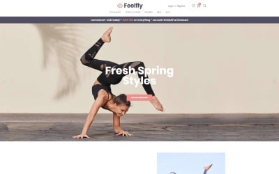 Feelfly - Магазин модной одежды Электронная коммерция Тема WooCommerce Modern Elementor