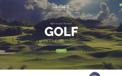 GolfGold - Modèle Joomla créatif de golf